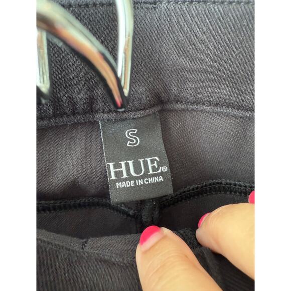 Hue Women's Black Essential Denim Straight Leg Leggings Size S - Picture 7 of 7